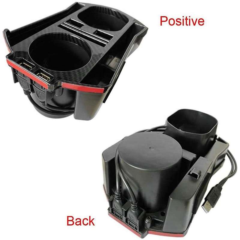 for 10Th 2016-2020 Central Console Cup Holder Armrest Storage Box Organizer with USB Charging Access
