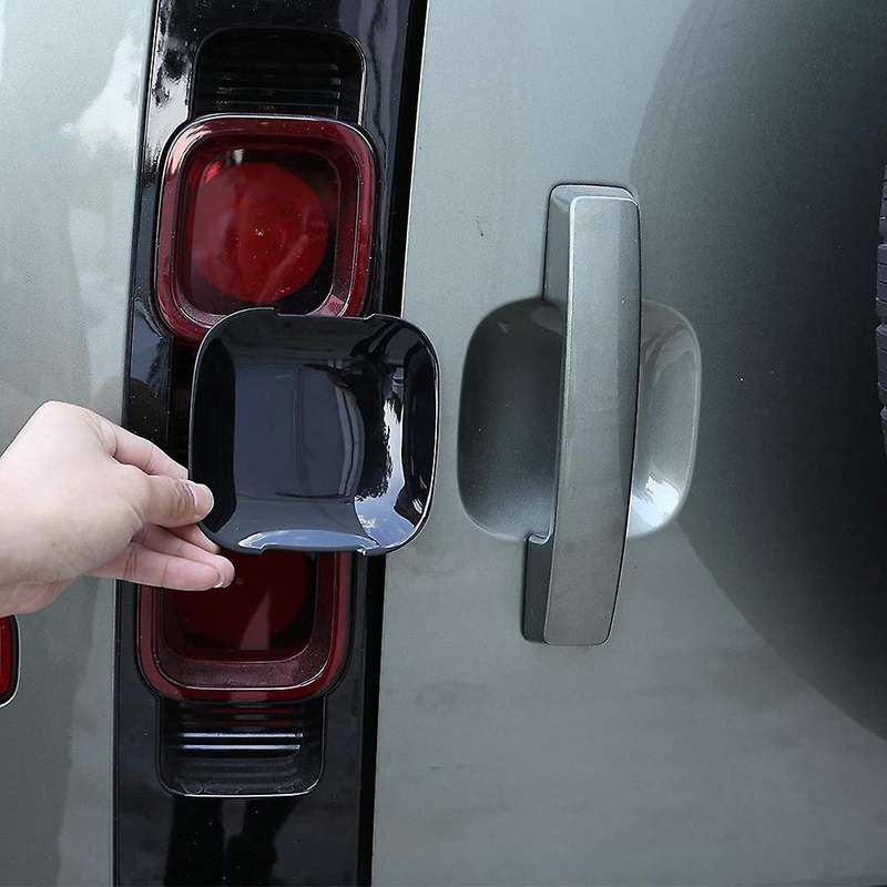 for 110 2020-2022 Car Grab Door Handle Bowl Cover Trim Decoration Stickers Accessories, Black