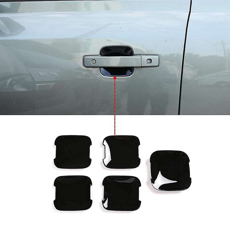 for 110 2020-2022 Car Grab Door Handle Bowl Cover Trim Decoration Stickers Accessories, Black