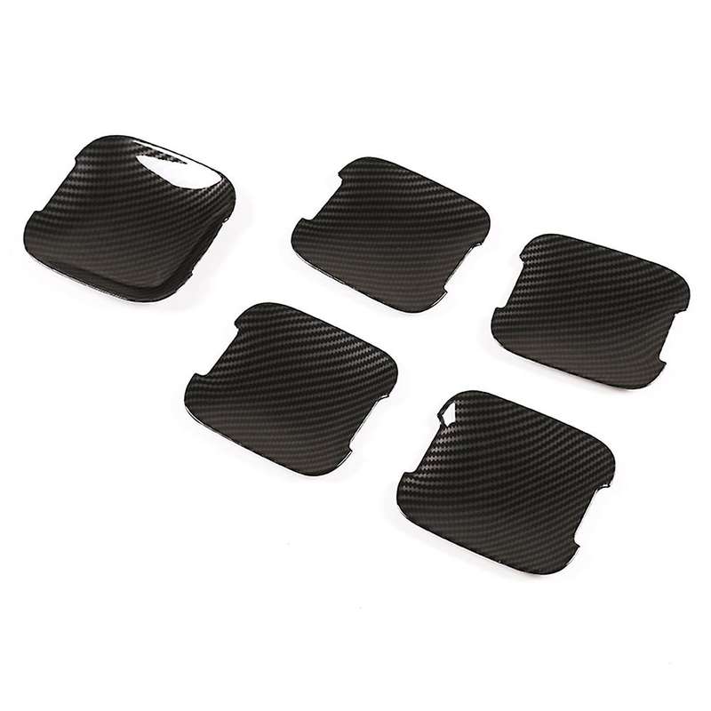 for 110 2020-2022 Car Grab Door Handle Bowl Cover Trim Decoration Stickers Accessories, Carbon Fiber