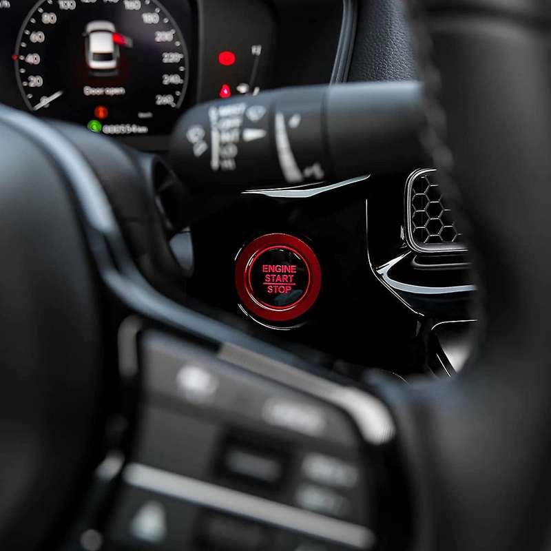for 11Th 2022 Air Condition Volume AC Knob Cover Engine Start Button Switch Cover Trim Ring Accessor