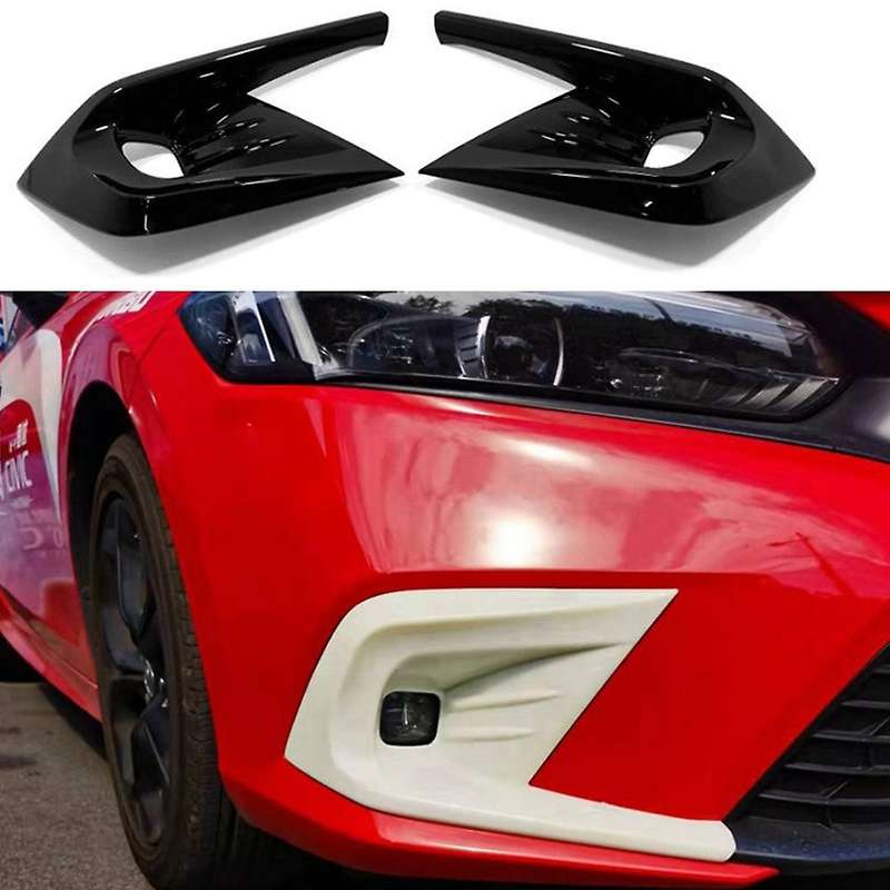 for 11Th 2022 Car Front Fog Light Lamp Cover Front Bumper Fog Light Trim Frame Decal Exterior Access