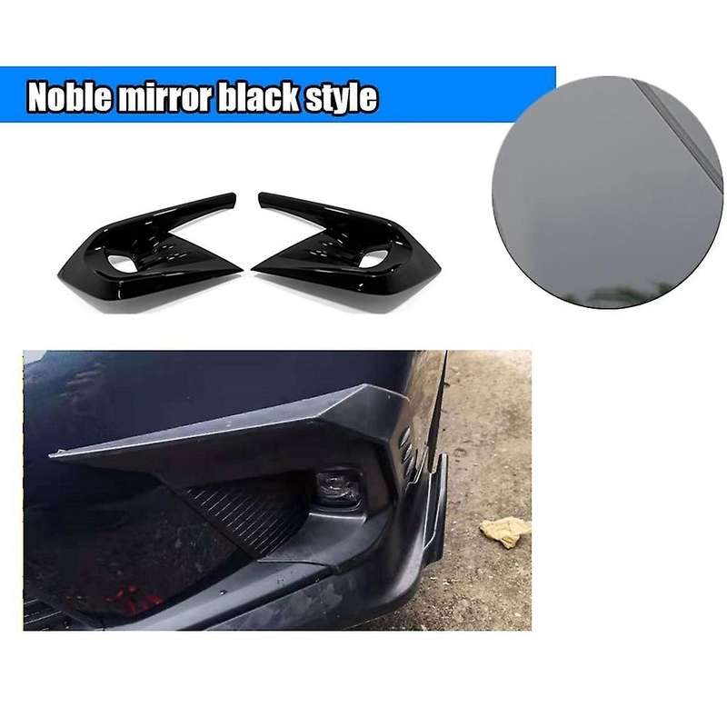 for 11Th 2022 Car Front Fog Light Lamp Cover Front Bumper Fog Light Trim Frame Decal Exterior Access