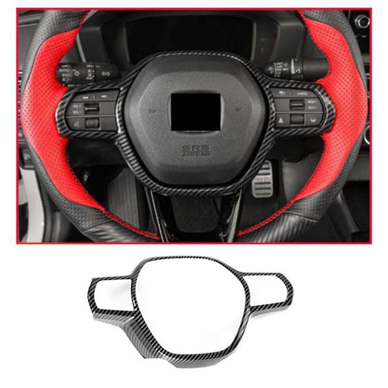 for 11Th 2022 Auto Steering Wheel Panel Button Cover Trim Sticker Decal Frame Car Interior,Black