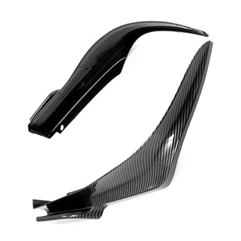 for 11Th 2022 Carbon Fiber Look Car Rear Bumper Lip Diffuser Splitter Canard Spoiler Protector Cover