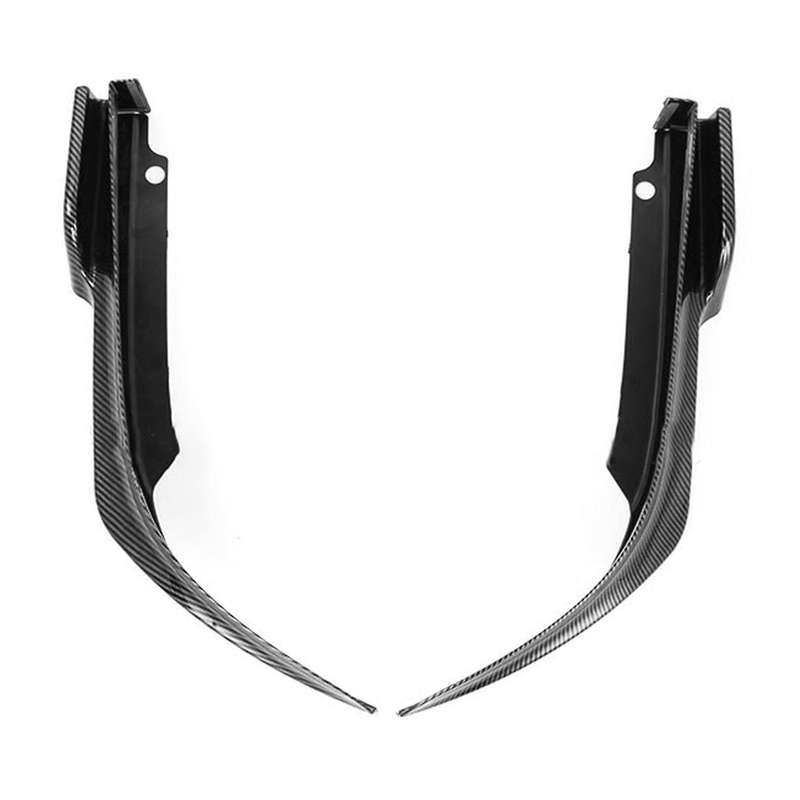for 11Th 2022 Carbon Fiber Look Car Rear Bumper Lip Diffuser Splitter Canard Spoiler Protector Cover