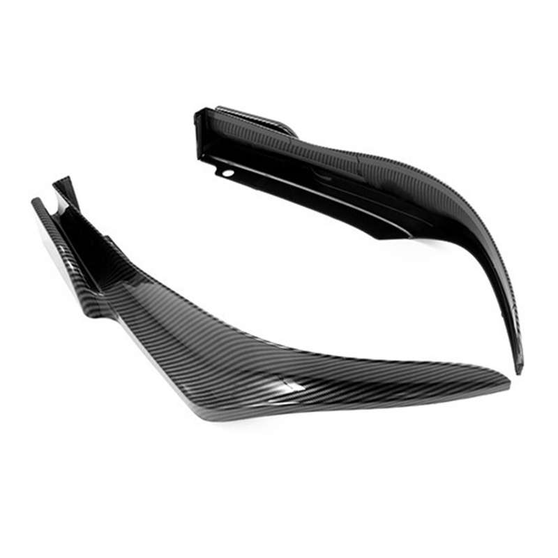 for 11Th 2022 Carbon Fiber Look Car Rear Bumper Lip Diffuser Splitter Canard Spoiler Protector Cover