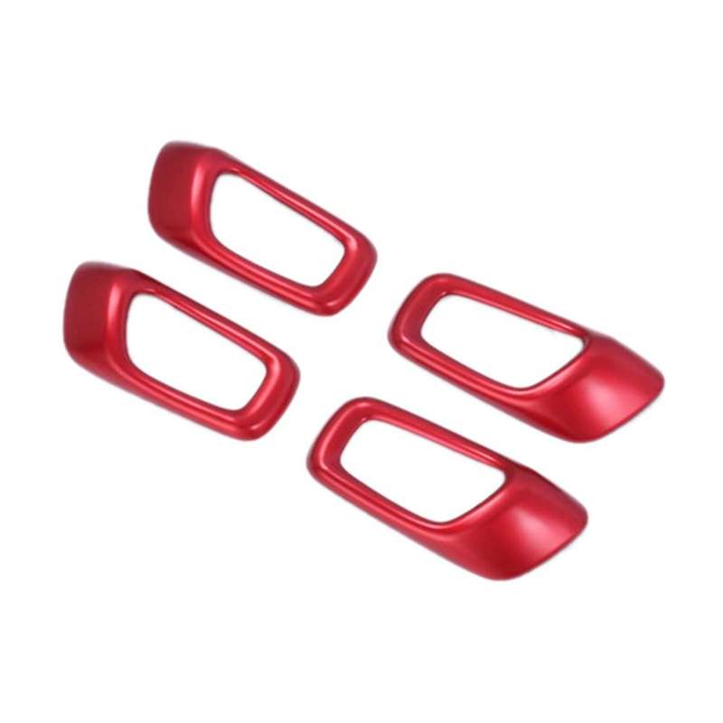 for 11Th 2022 Car Inner Door Handle Bowl Cover Decoration Frame Trim Sticker Accessories, Red