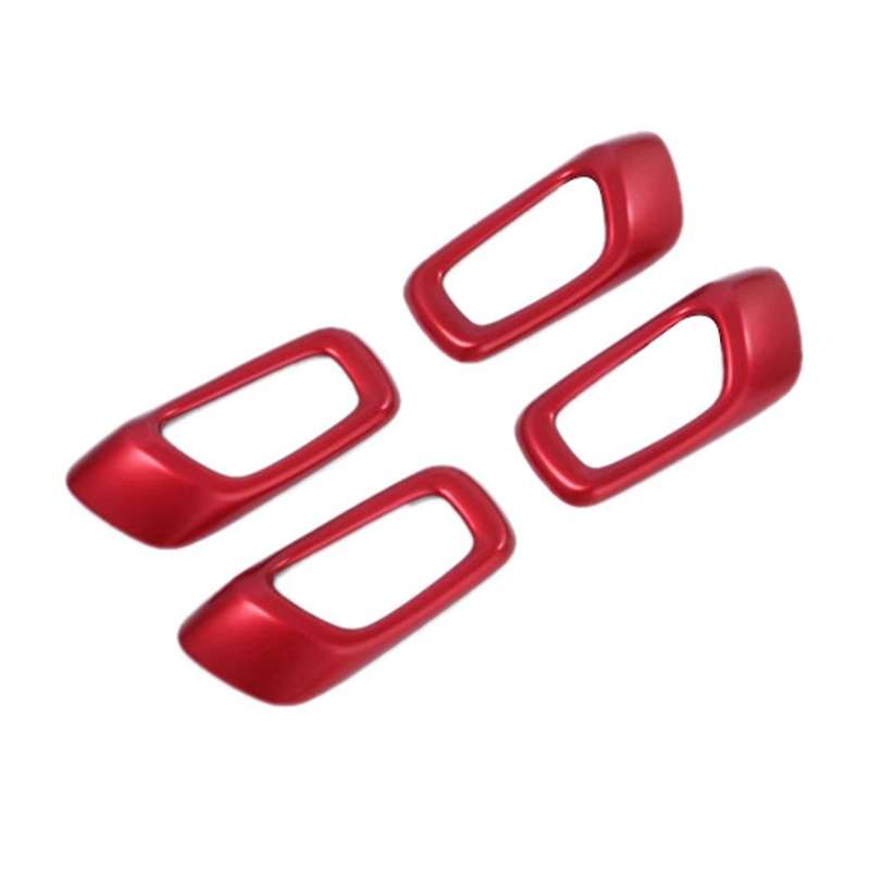 for 11Th 2022 Car Inner Door Handle Bowl Cover Decoration Frame Trim Sticker Accessories, Red