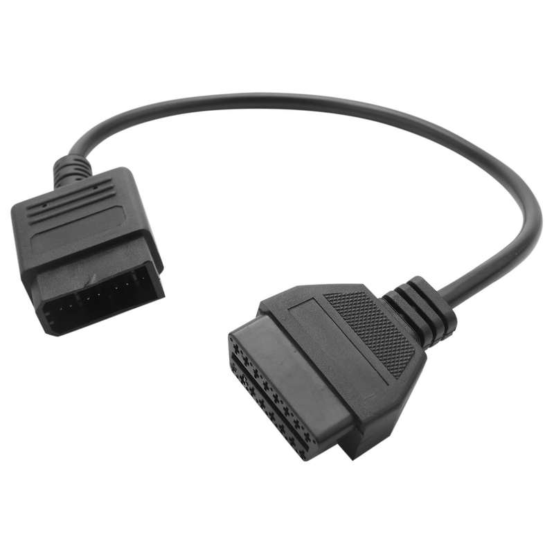 for 14 Pin to 16Pin Cable Obd Ii Diagnostic Interface 14Pin to Obd2 16 Pin Adapter Works for Auto Ca