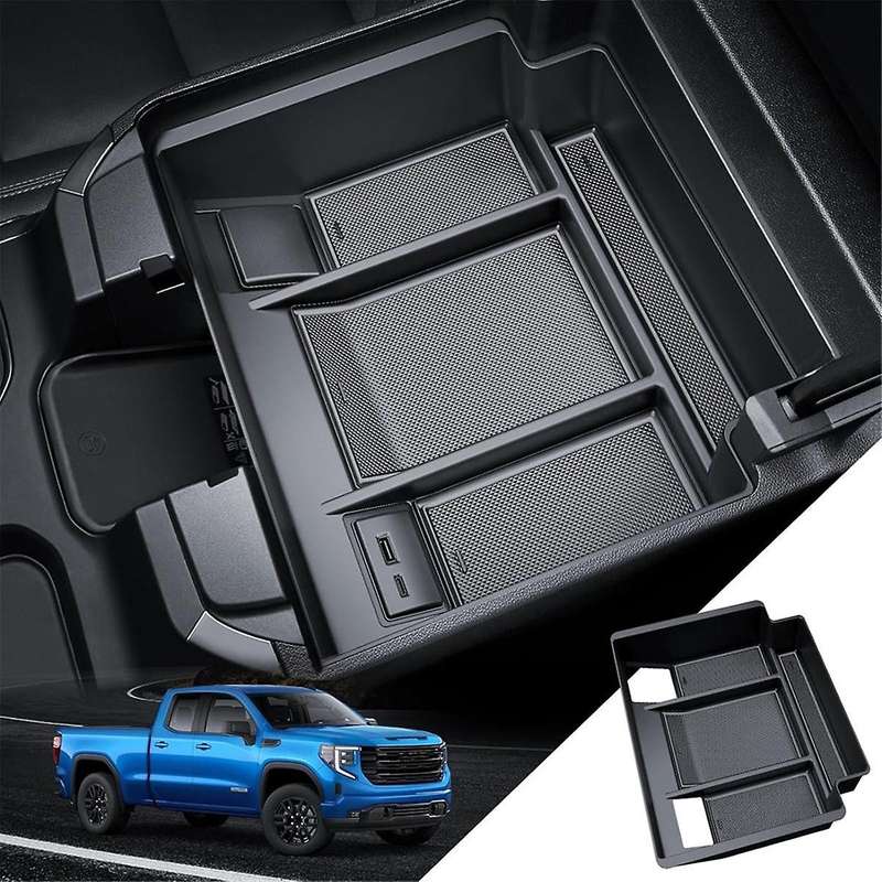 for 1500 2022-2024 Center Console Organizer Armrest Storage Box Insert Tray Accessories