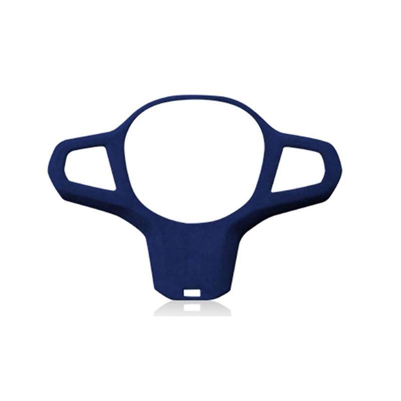 for 19-22 X5 Leather Steering Wheel Panel Cover Steering Wheel Trim Modification Stickers Blue
