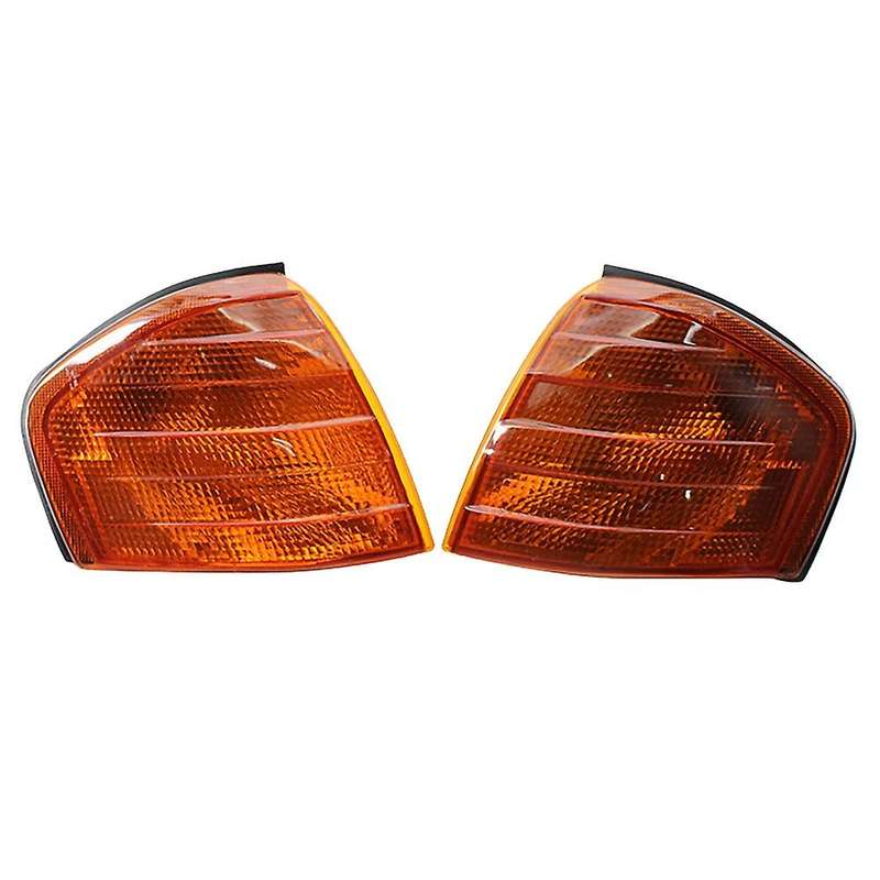 for 1994-2000 W202 C220 C230 C36 Set of 2 Turn Signal Assemblies Side Lens 2028261243 2028261143