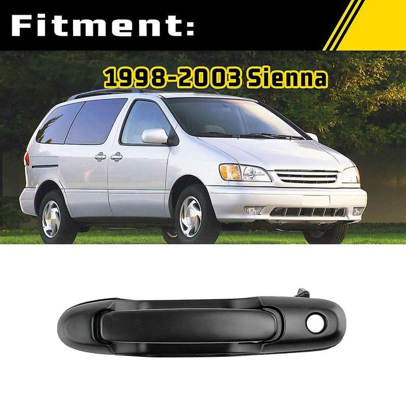 for 1998-2003 Sienna Front Left Driver Outside Exterior Door Handle Black 69220-08010 New