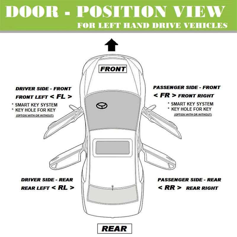 for 1998-2003 Sienna Front Left Driver Outside Exterior Door Handle Black 69220-08010 New
