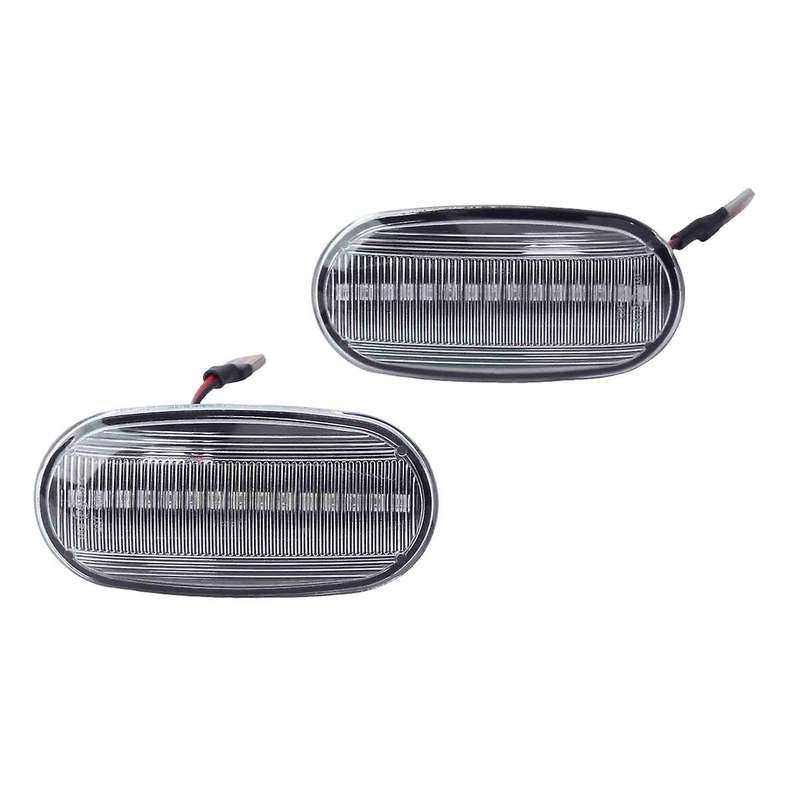 for 1998-2005 Dynamic Side Marker Turn Signal Lights Blinker Indicator Lamp Transparent