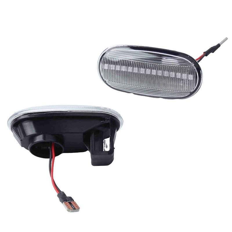 for 1998-2005 Dynamic Side Marker Turn Signal Lights Blinker Indicator Lamp Transparent