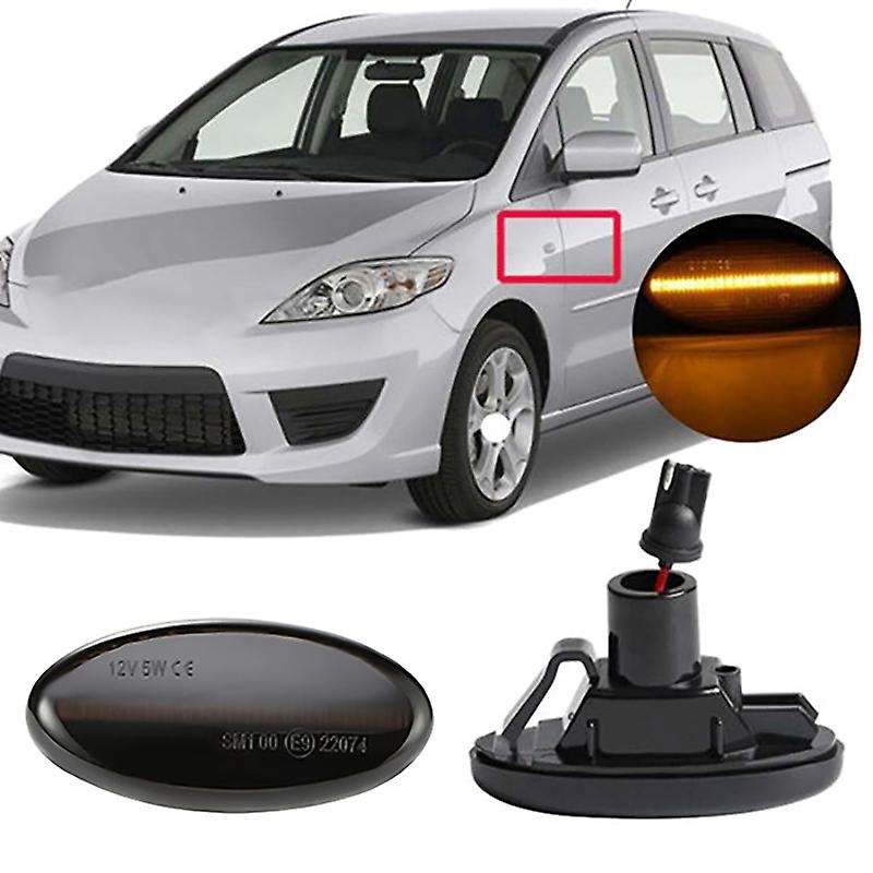 for 2 for 3 5 6 BT-50 MPV Dynamic Repeater Side Marker Light Flowing LED Turn Signal Light Car Acces