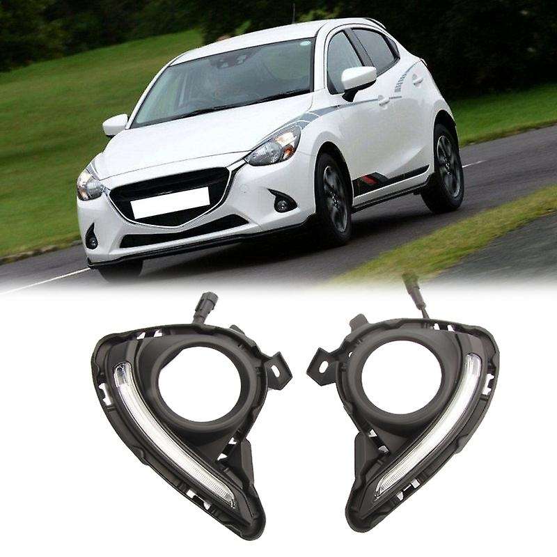 for 2 2015-2017 Cars Right & Left White LED Daytime Running Light DRL 2Pcs