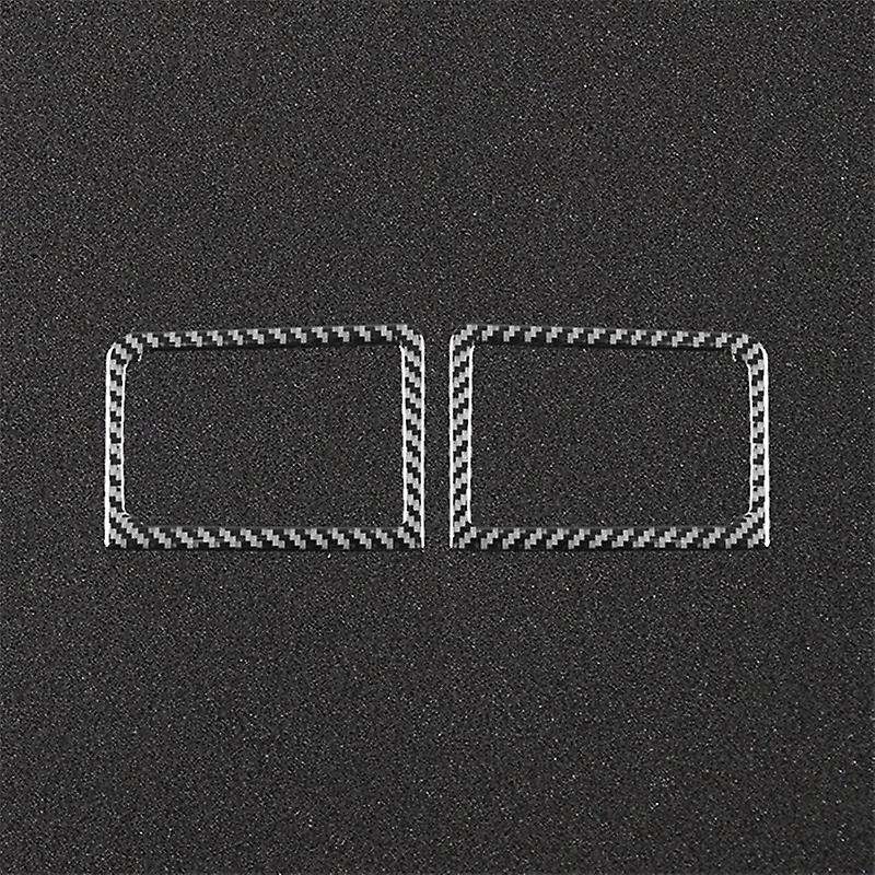 for 2001-2004 Lhd Soft Carbon Fiber Car Side Outlet Panel Cover Trim Interior Accessories