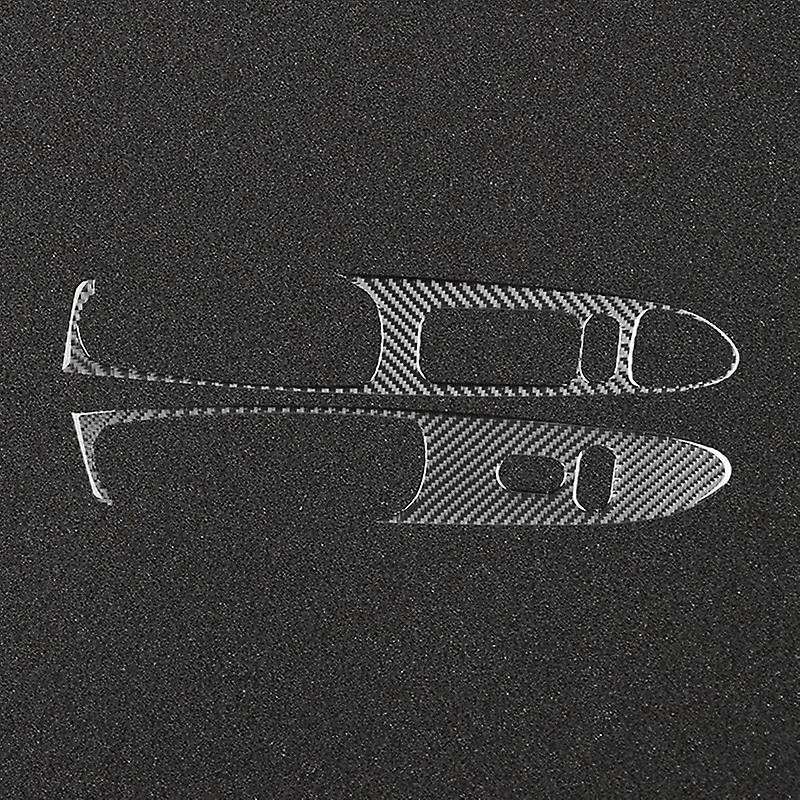 for 2001-2004 Lhd Soft Carbon Fiber Car Window Lifting Switch Panel Cover Interior Accessories