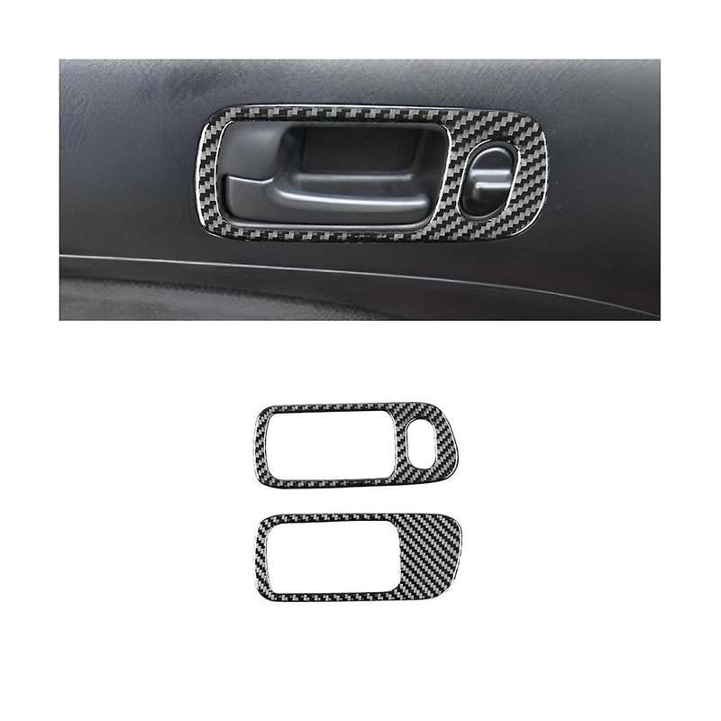 for 2003 2004 2005 Soft Carbon Fiber Inner Door Handle Cover Trim Sticker Accessories