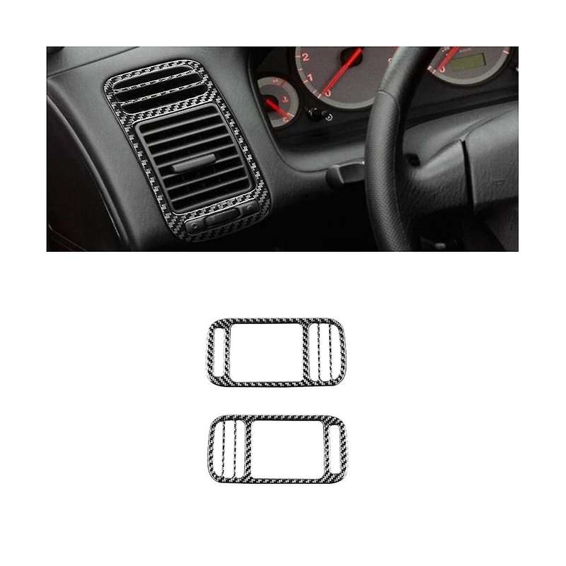for 2003 2004 2005 Soft Carbon Fiber Central Control Side Outlet Cover Trim Sticker Accessories