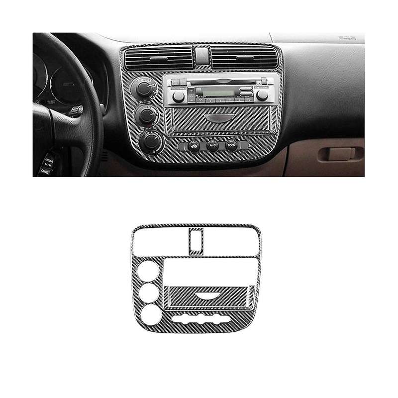 for 2003 2004 2005 Soft Carbon Fiber Central Control Panel Cover Trim Sticker Accessories