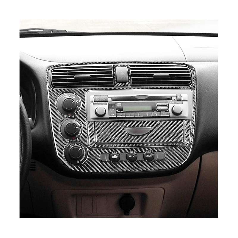 for 2003 2004 2005 Soft Carbon Fiber Central Control Panel Cover Trim Sticker Accessories