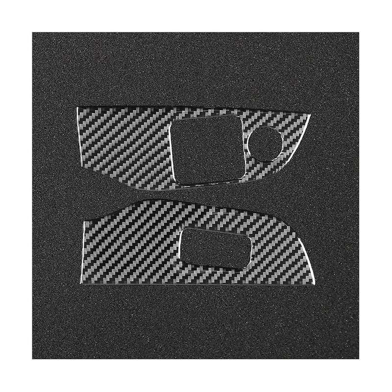 for 2003 2004 2005 Soft Carbon Fiber Window Lift Switch Button Cover Trim Sticker Accessories