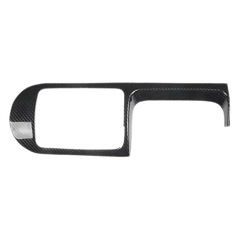 for 2003-2010 Carbon Fiber ABS Car Gear Shift Knob Panel Frame Cover Trim
