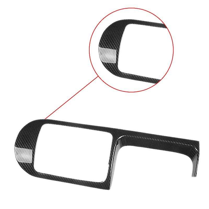for 2003-2010 Carbon Fiber ABS Car Gear Shift Knob Panel Frame Cover Trim