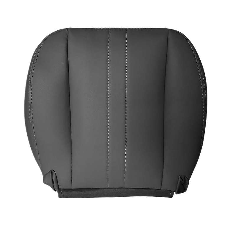 for 2003-2013 Express 1500 2500 3500 Van -Driver Bottom PU Leather Seat Cover Black