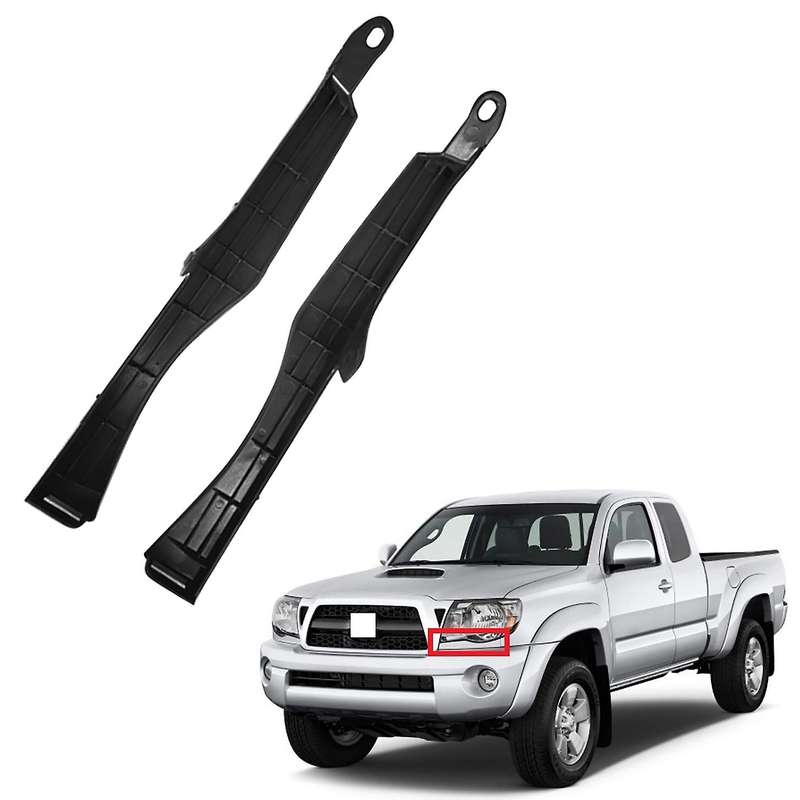 for 2005 2006 2007 2008 2009 2010 2011 Car Front Bumper Headlight Filler Trim Panel Pair Black