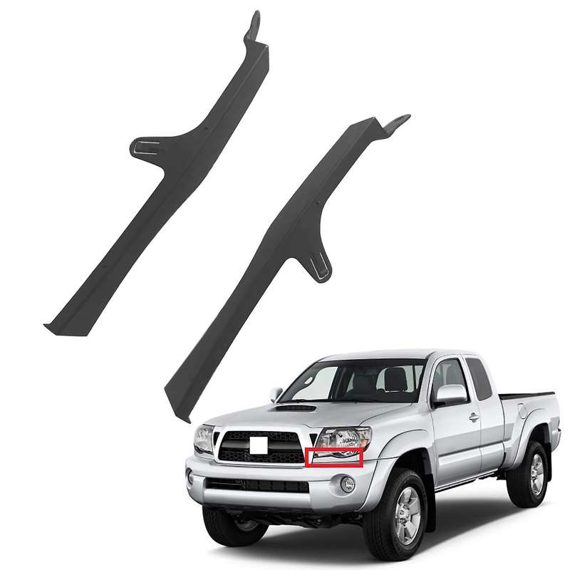 for 2005 2006 2007 2008 2009 2010 2011 Car Front Bumper Headlight Filler Trim Panel Pair Black