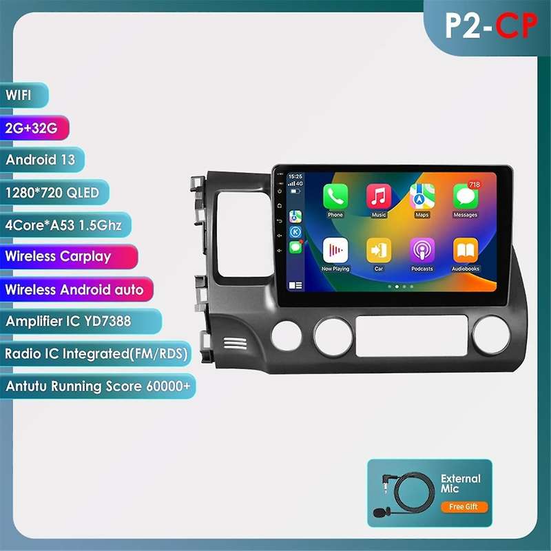 for 2005-2012 10inch 2din Android 12 Car Radio Multimedia Player Navigation GPS Audio Stereo 4G Carp