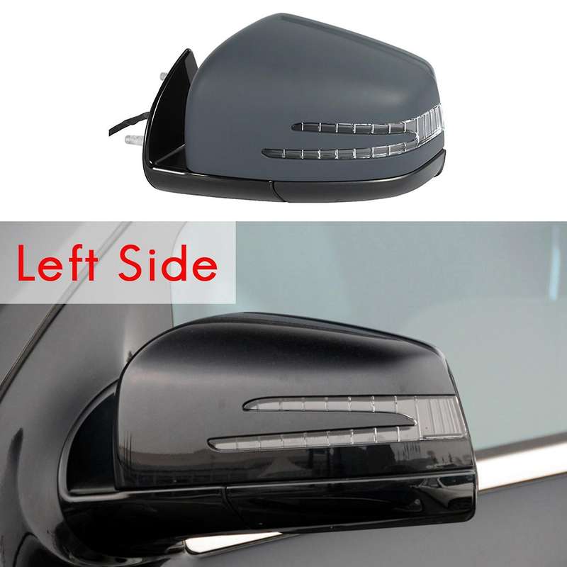 for 2005-2011 W164 X164 ML Class Left Side Door Power Rear View Mirror Assembly -Primer Paintable