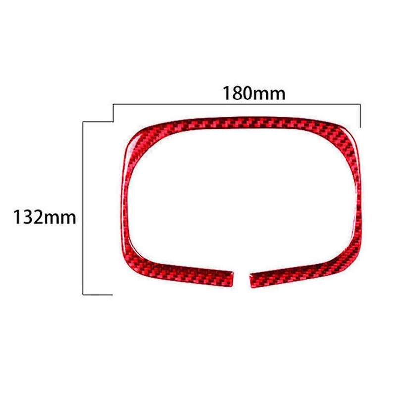 for 2006-11 Red Carbon Fiber Rear Water Cup Holder Frame Cover Trim