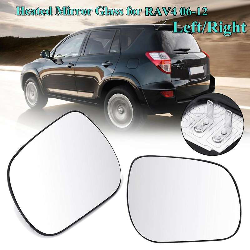 for 2006 2007 2008 2009 2010 2011 2012 2Pcs Car Heated Rearview Side Mirror Glass with Base