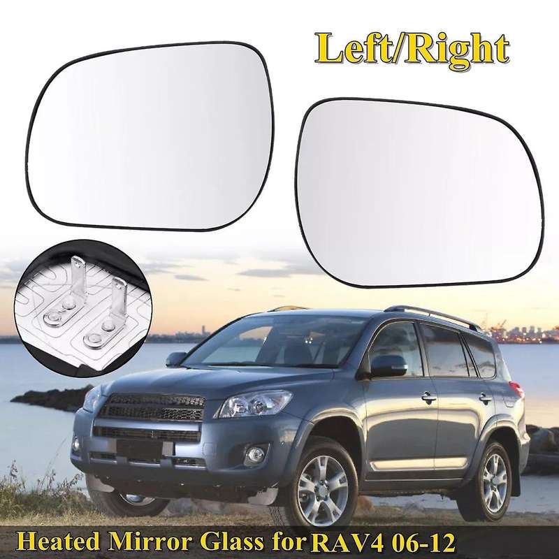 for 2006 2007 2008 2009 2010 2011 2012 2Pcs Car Heated Rearview Side Mirror Glass with Base