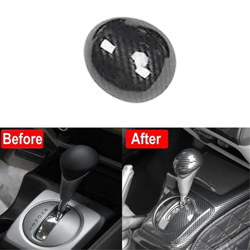 for 2006-2011 8Th Carbon Fiber Central Console Gear Shift Knob Cover