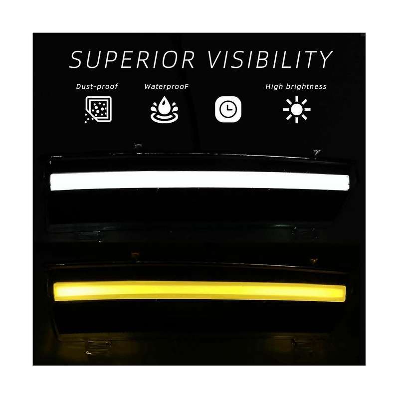 for 2006-2009 350z Led Turn Signal Lights Side Marker with Drl