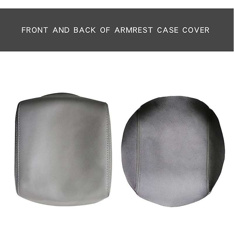 for 2006-2014 PU Leather Center Console Lid Armrest Cover Sticker Trim Black