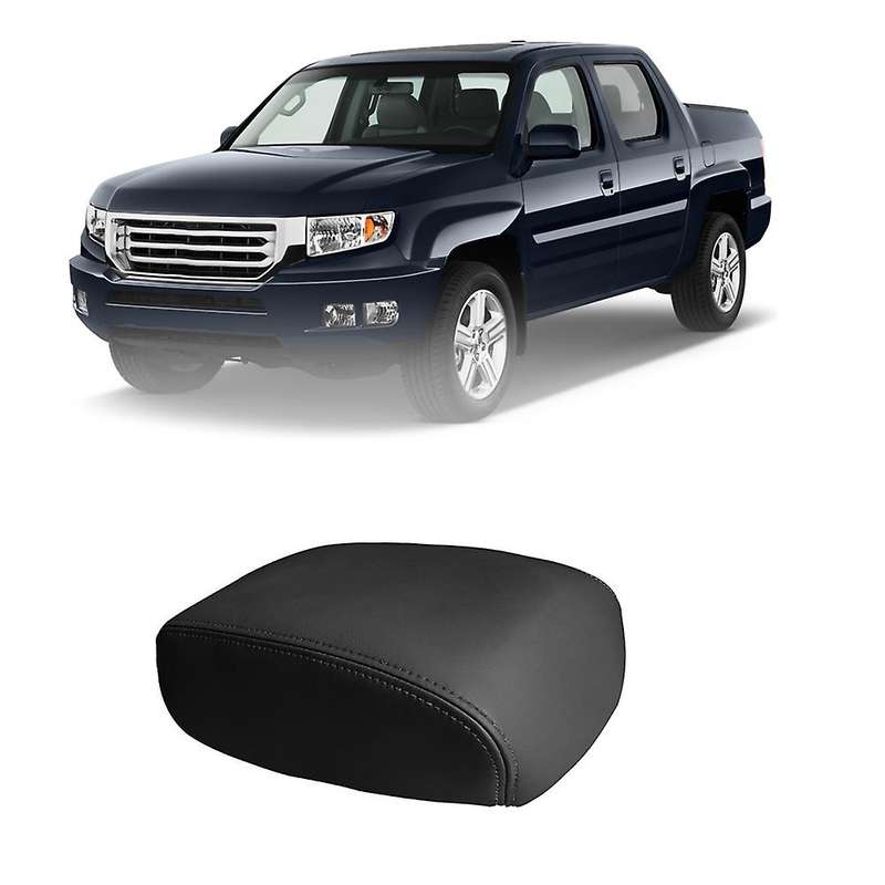 for 2006-2014 PU Leather Center Console Lid Armrest Cover Sticker Trim Black