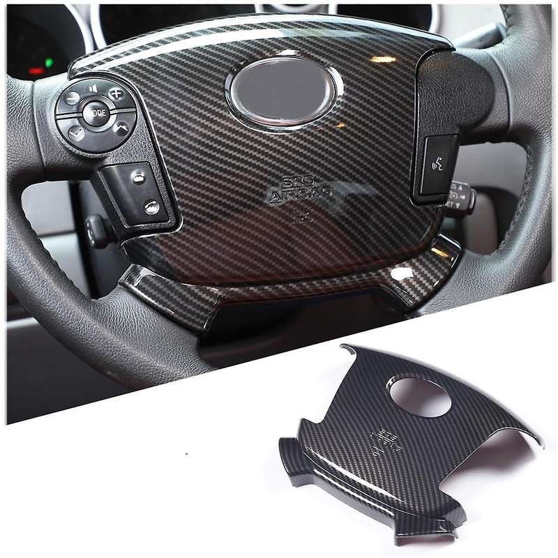 for 2007-2013 Car Steering Wheel Panel Cover Trim Decoriation Interior Accessories (abs Carbon Fiber