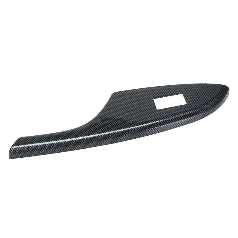 for 2007-2013 Door Window Lift Panel Carbon Fiber Door Window Switch Cover Trim LHD