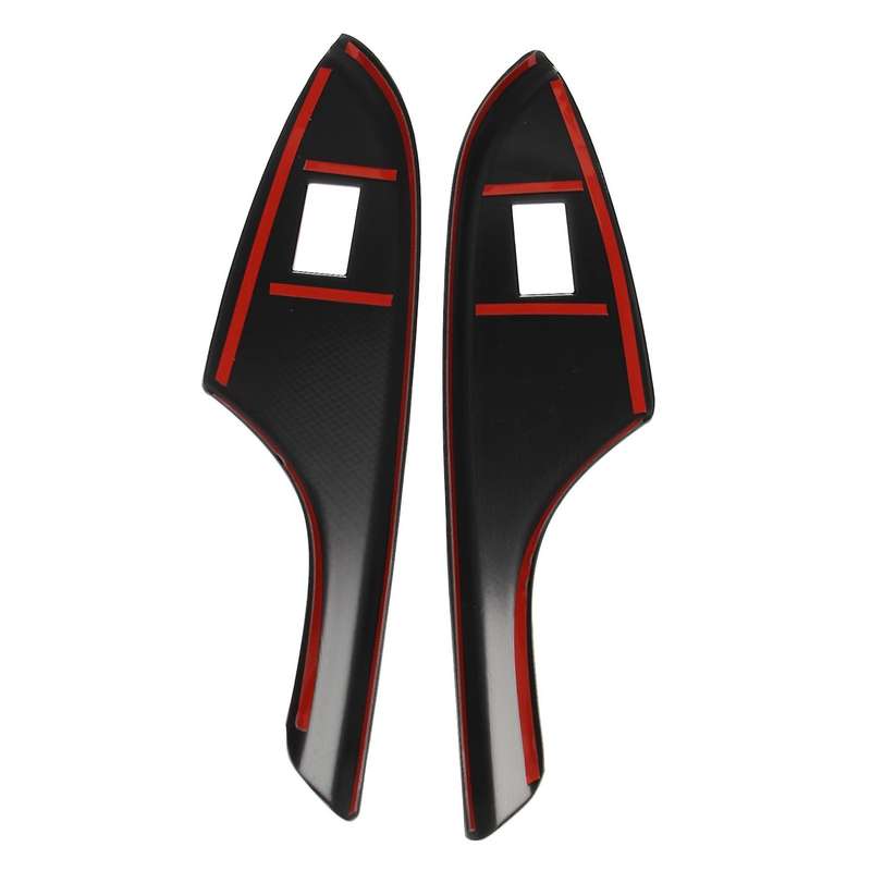 for 2007-2013 Door Window Lift Panel Carbon Fiber Door Window Switch Cover Trim LHD