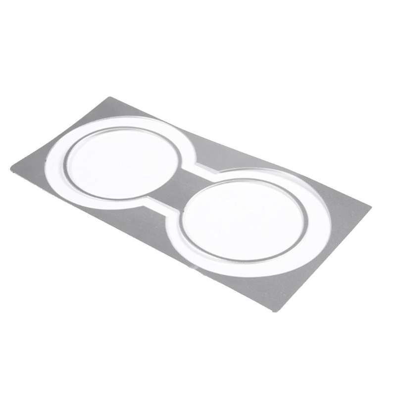 for 2007-2013 Aluminum Alloy Car Central Control Water Cup Holder Trim Sticker Car Accessories Silve