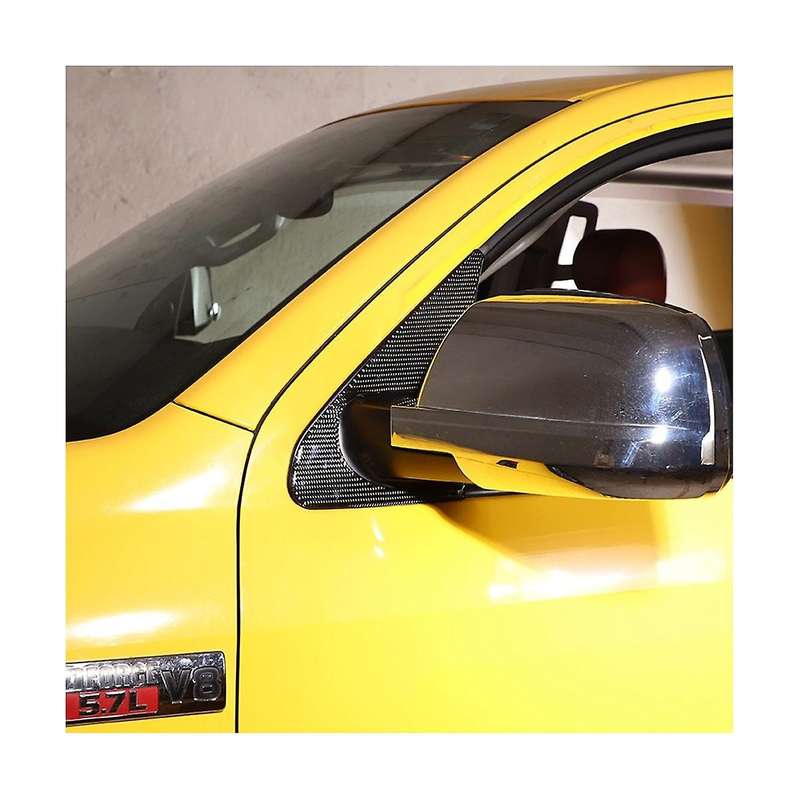 for 2007-2013 Car Front A-pillar Window Glass Triangle Cover Stickers Accessories - Soft Carbon Fib