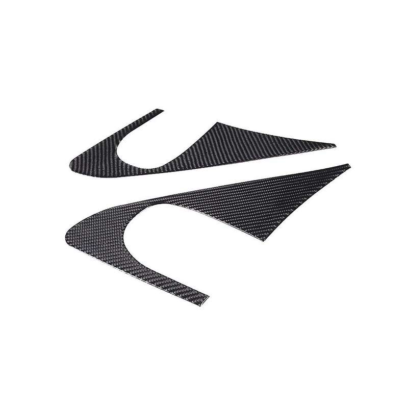 for 2007-2013 Car Front A-pillar Window Glass Triangle Cover Stickers Accessories - Soft Carbon Fib
